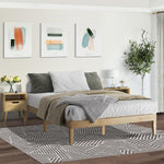 Bed Frame King Size Pine Wood Bed Base