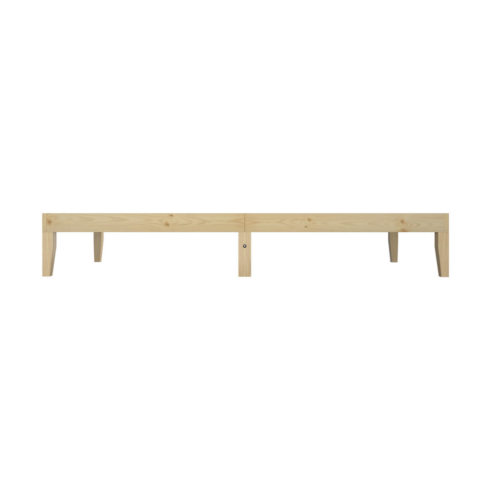 Bed Frame King Single Pine Wood Bed Base