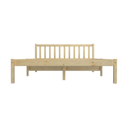 Bed Frame King Size Wooden Timber Mattress Base Wood Headboard Bedroom