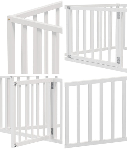 2-in-1 Kids Bed Frame Toddler Play Centre Guard Fence White