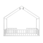 Double Kids Wooden Bed Frame With Timber Base Natural/White Finish Bedroom Furniture