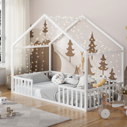 King Single Kids Wooden Bed Frame With Timber Base Natural Finish Bedroom Furniture