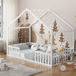 King Single Kids Wooden Bed Frame With Timber Base Natural Finish Bedroom Furniture