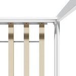 Kids Wooden Bed Frame House Base with Fence Double White