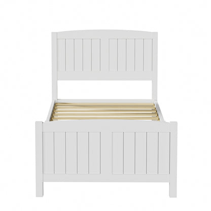 Bed Frame Single Size Real Rattan Headboard Black