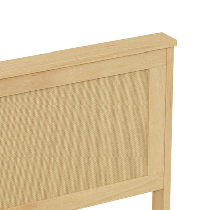Double Wooden Bed Frame With Storage 199x145x94cm