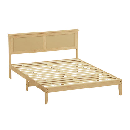 Queen Wooden Bed Frame With Storage 213x161x94cm
