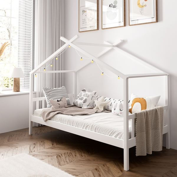  Bed Frame Wooden Kids Single Timber House Beds