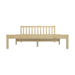 Wooden Bed Frame Double Mattress Base Slat Support Platform Bed