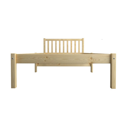 Wooden Bed Frame Mattress Base Slat Support Platform Bed