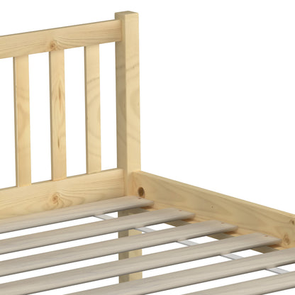 Wooden Bed Frame Mattress Base Slat Support Platform Bed