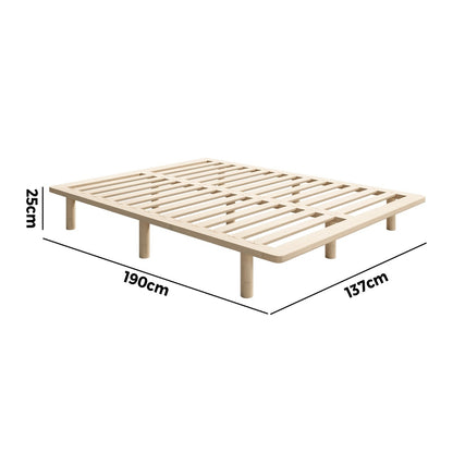 Bed Frame Double/Queen/Single/King Size Wooden Bed Base