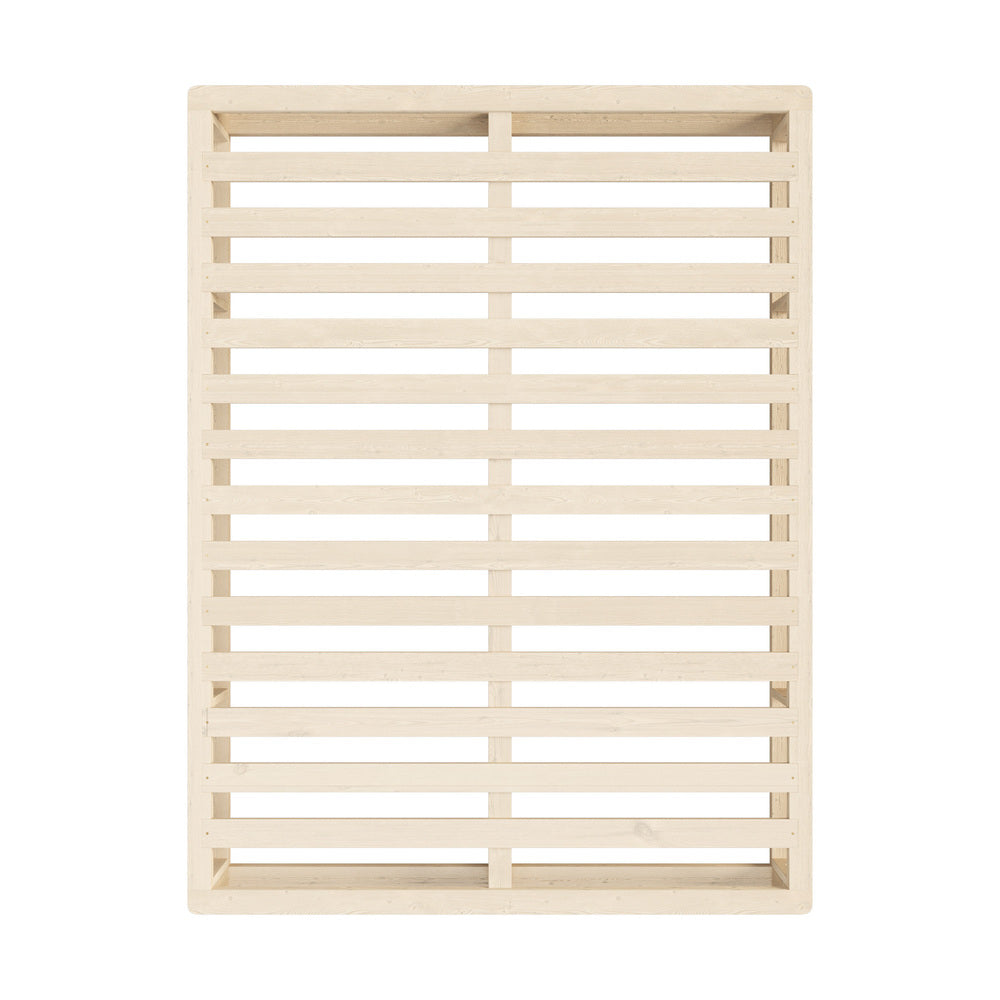 Wooden Bed Frame Double Size Cage-like Base