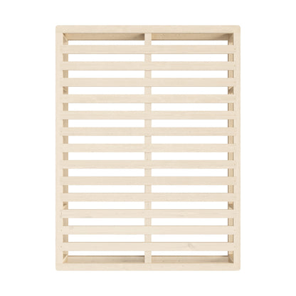 Wooden Bed Frame Double Size Cage-like Base