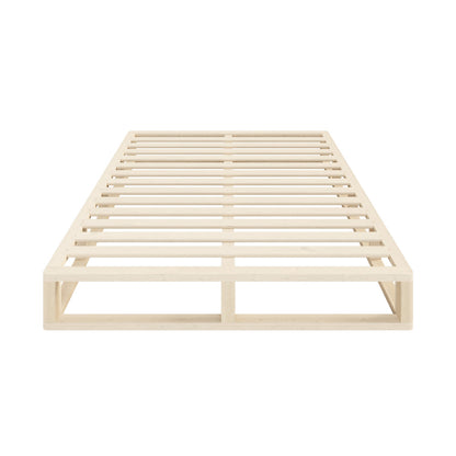Wooden Bed Frame King Single Cage-like Base
