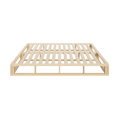 Wooden Bed Frame King Single Cage-like Base