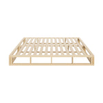 Wooden Bed Frame King Single Cage-like Base