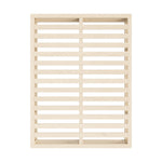 Wooden Bed Frame King Single Cage-like Base