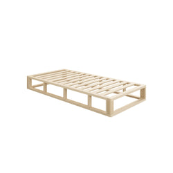 Wooden Bed Frame Single Size Cage-like Base