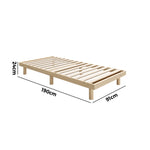 Bed Frame Double/Queen/Single/King Size Wooden Bed Base