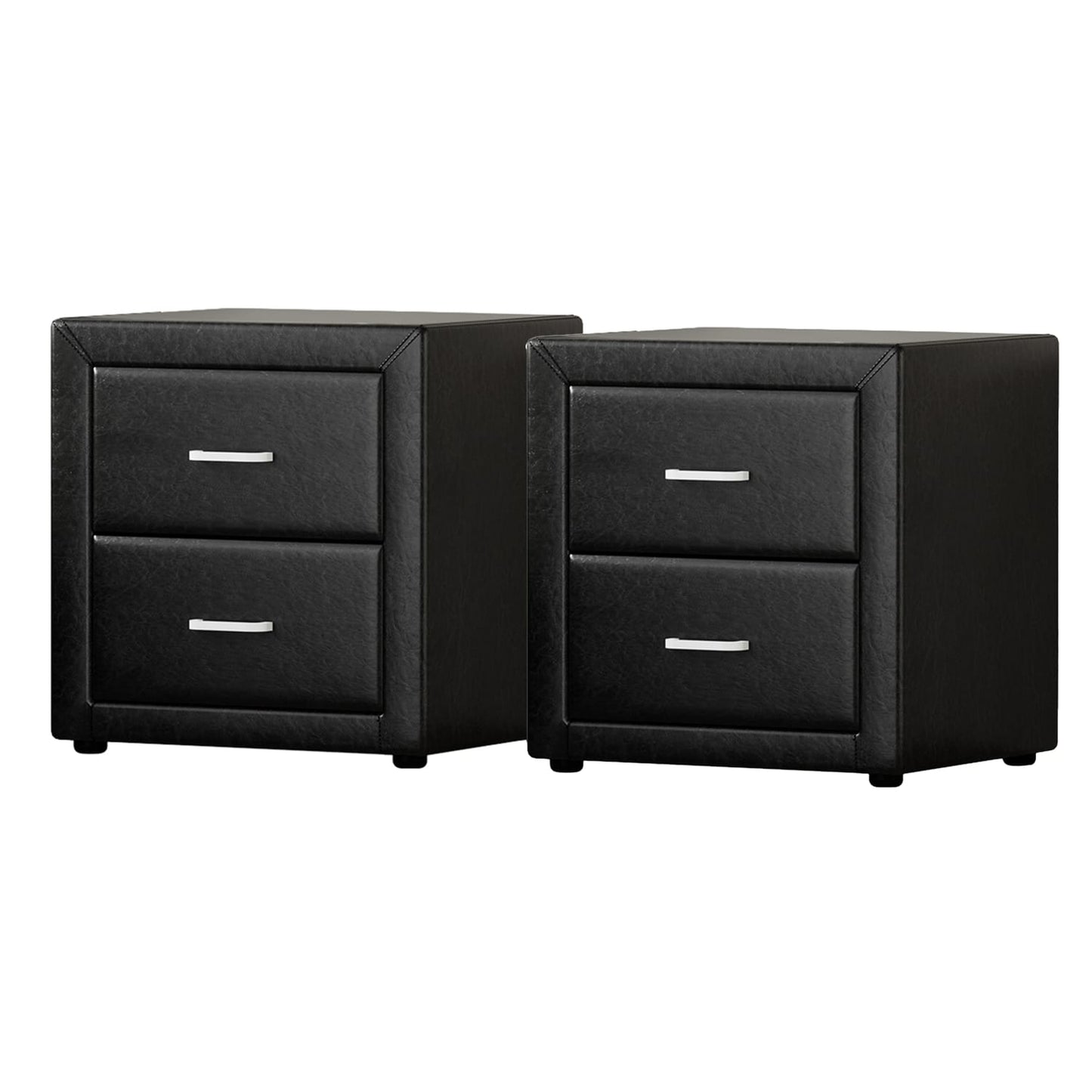 Black bedside table 48.5x40x50cm, view 7