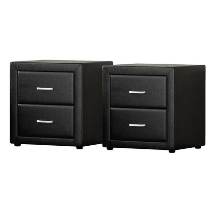 Black bedside table 48.5x40x50cm, view 7