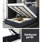 Bed Frame King Size Gas Lift Charcoal Issa