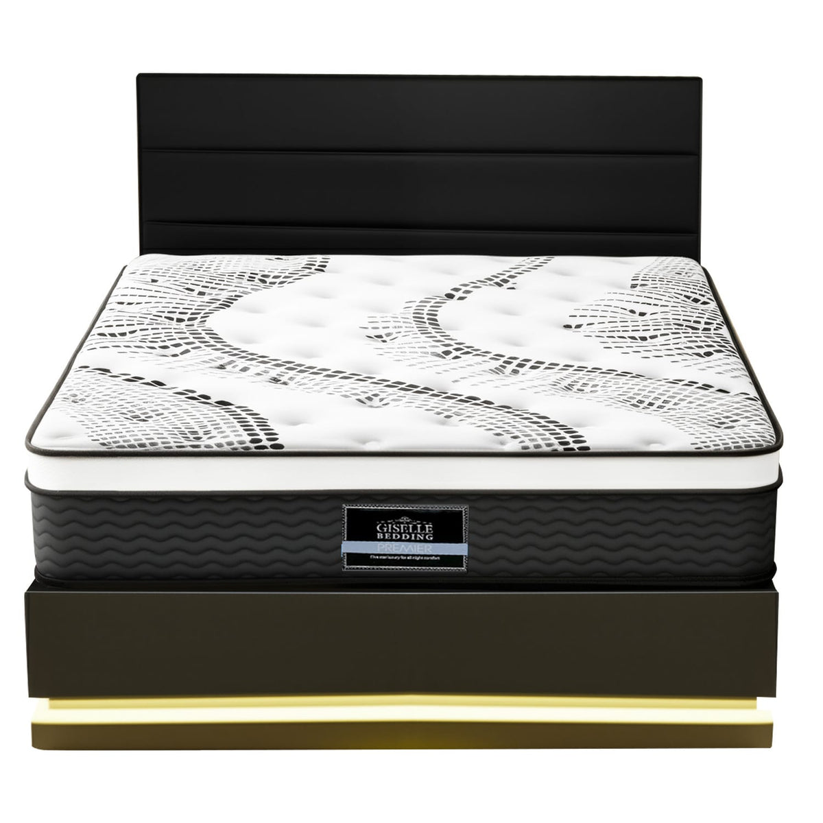 Queen Bed Frame With RGB LED 190x137cm