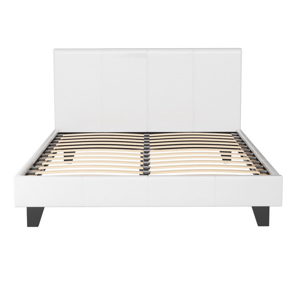 Artiss Bed Frame Double Size White NEO
