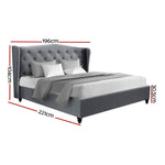 Bed Frame King Size Grey Pier