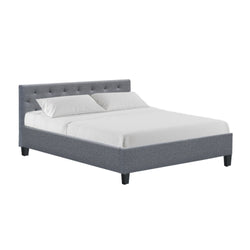 Bed Frame Queen Size Grey Vanke