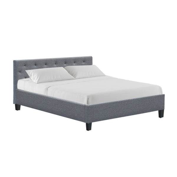 Bed Frame Queen Size Grey Vanke