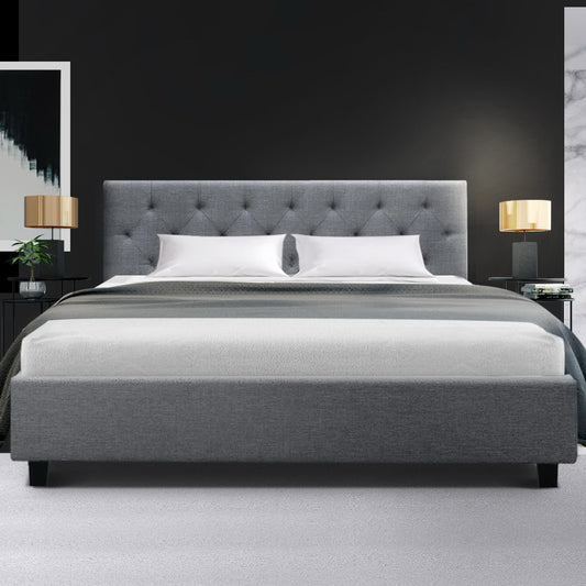 Bed Frame Queen Size Grey Vanke