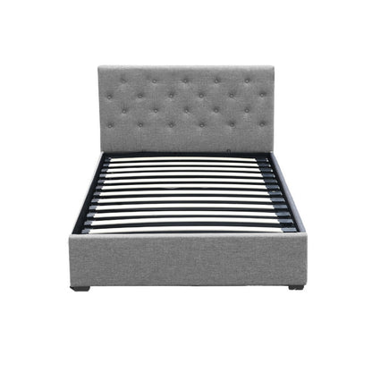 Bed Frame King Single Size Gas Lift Grey Vila