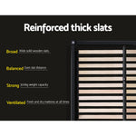 Bed Frame Queen Size Gas Lift Black Tiyo