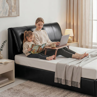 King Bed Frame Gas Lift Storage Drawers | HomeAndLiving - 10