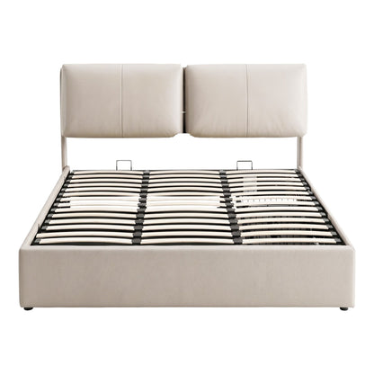 Queen Bed Frame Gas Lift Storage Drawers | HomeAndLiving - 4