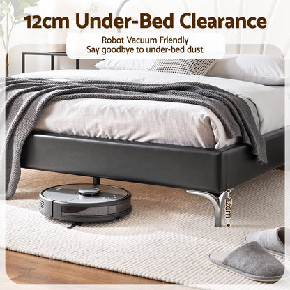 Queen Bed Frame Adjustable Headboard 215x160cm