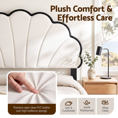 Queen Bed Frame Adjustable Headboard 215x160cm