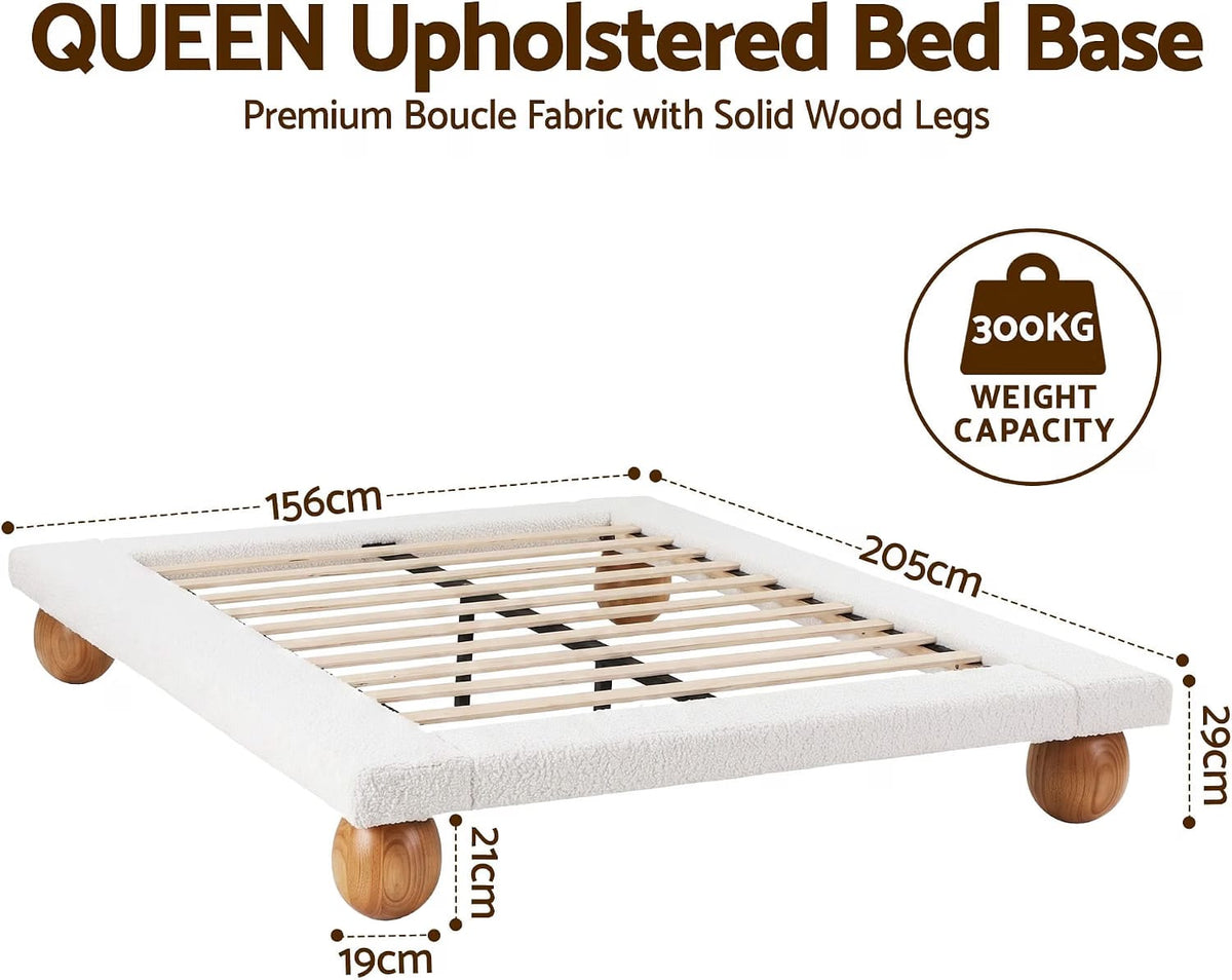 Queen Bed Frame Set 205x156cm
