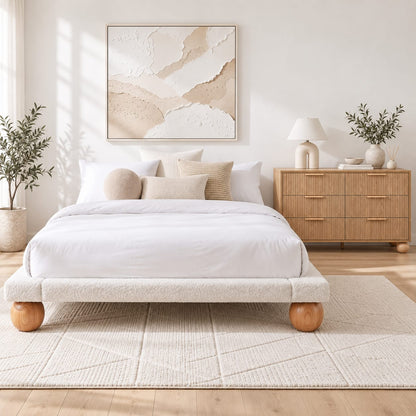 Queen Bed Frame Set 205x156cm
