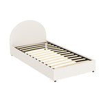 Bed Frame Gas Lift Strorage Beds Base Platform Boucle Fabric King