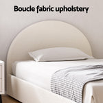 Bed Frame Gas Lift Strorage Beds Base Platform Boucle Fabric King