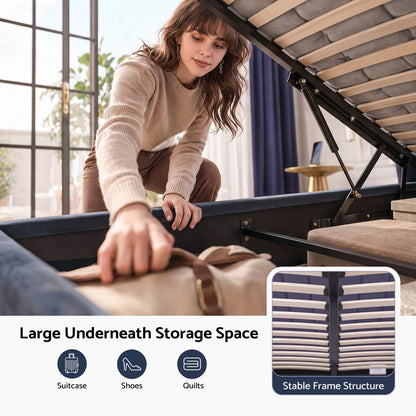 Queen Bed Frame With Storage