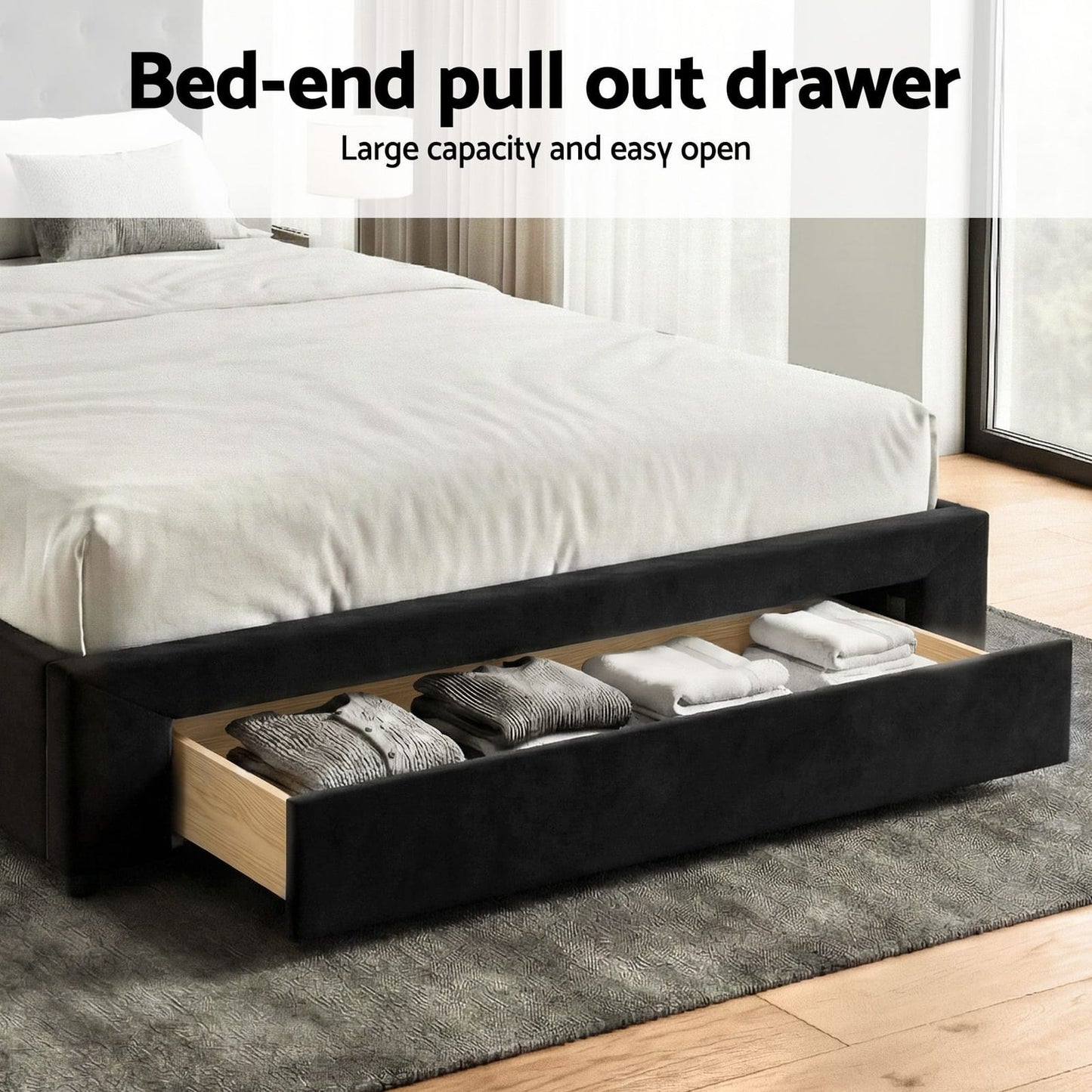 King Bed Frame Storage 2x3cm
