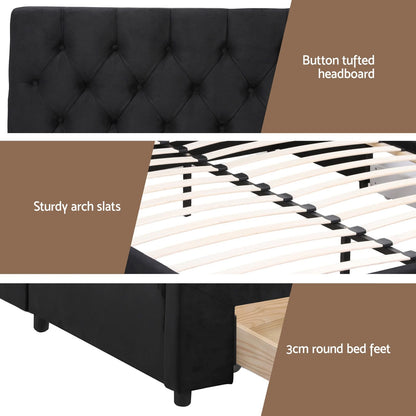 King Bed Frame Storage 2x3cm