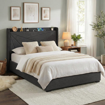Double Bed Frame Storage 2x3cm