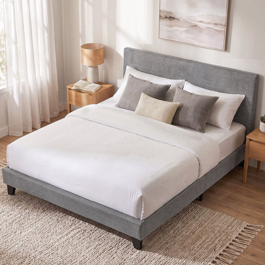 Artiss Bed Frame Queen Size White NEO
