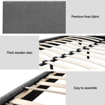 Bed Frame King/Queen Size Grey NEO