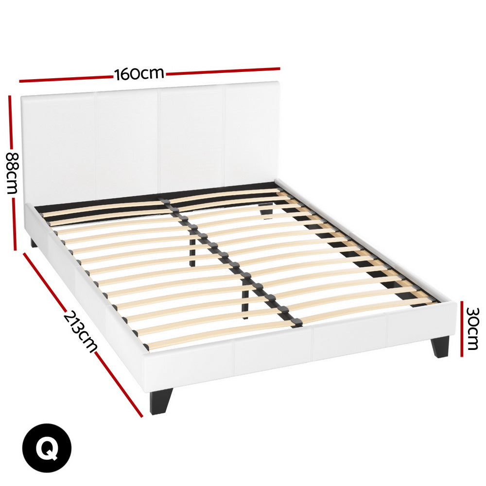 Bed Frame King Size Grey NEO